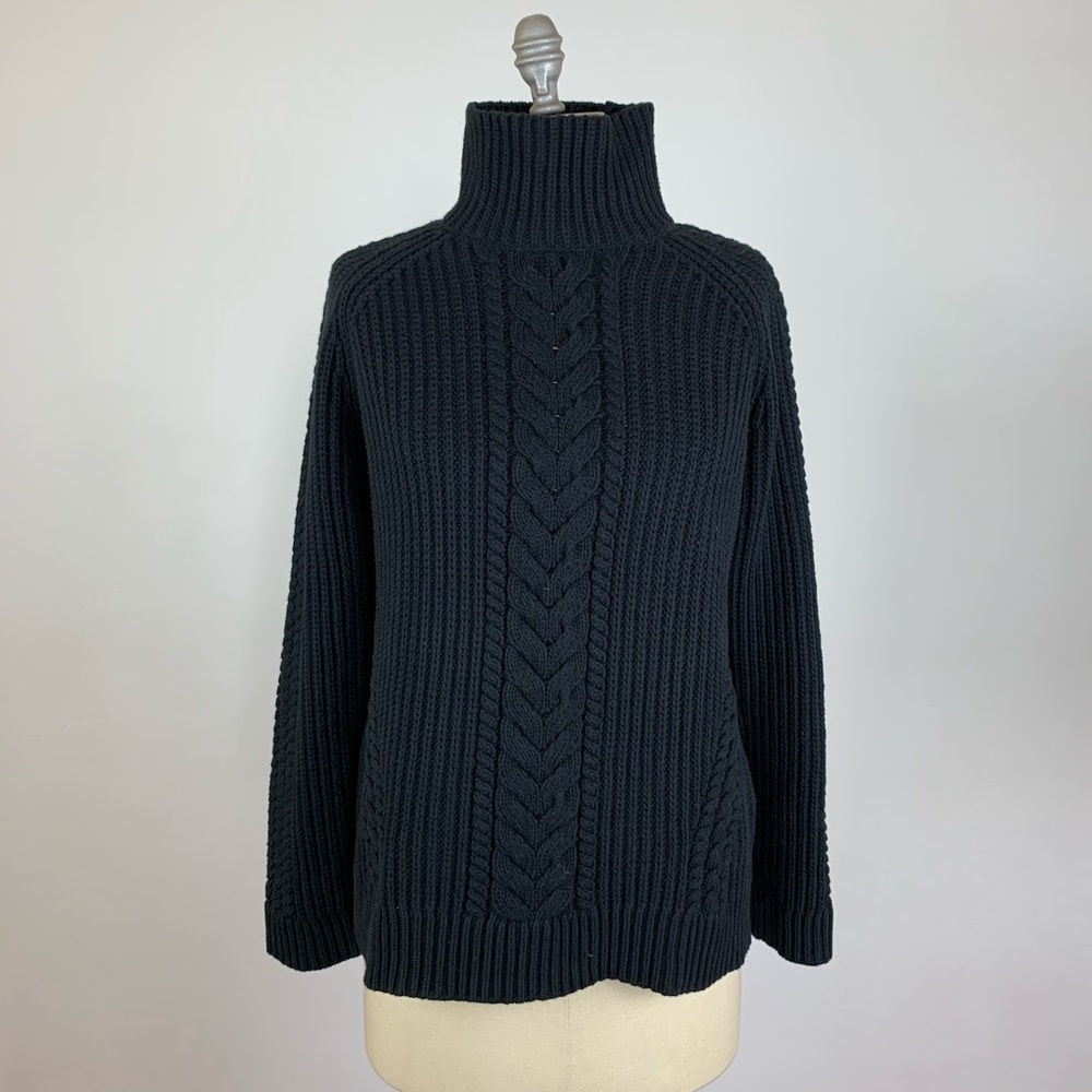 Lululemon Black Knit Cowlneck Sweater